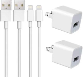 img 4 attached to 🔌 Набор Lightning-кабеля и зарядного устройства Apple MFi Certified - ZOYOL синхронизации данных с зарядными кабелями с USB-зарядным устройством для iPhone 13 12 11 XS XR X 8 7 6s 6 Plus SE, iPad Mini Air Pro, iPod, AirPods [2 шт.]