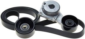 img 1 attached to 🔧 ACDelco Professional Belt Tensioner Kit - ACK080991 with Tensioner, Pulley, and Belt