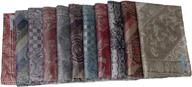 🧣 kuldip jamawar pashmina style scarf shawl stole - assorted designs (pack of 10) logo