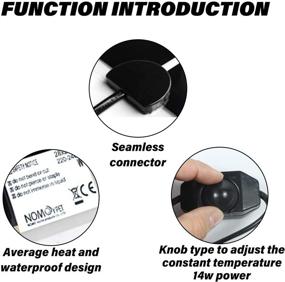 img 1 attached to GABraden Теплый подогреватель для кроликов - Плита для нагрева маленьких животных для кроликов и морских свинок с защитой от укусов (черный) - Улучшенная SEO