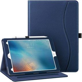 img 4 attached to 📱 Fintie Case for iPad Pro 9.7 Inch 2016 Release Tablet - Corner Protection, Multi-Angle Viewing, Navy