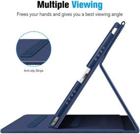 img 1 attached to 📱 Fintie Case for iPad Pro 9.7 Inch 2016 Release Tablet - Corner Protection, Multi-Angle Viewing, Navy