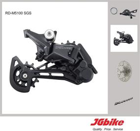 img 1 attached to 🚲 Ultimate MTB Groupset: JGbike Compatible with Shimano M8000, M7000, M5100, 11-Speed Shifters & Rear Derailleur, KMC X11 Chain, Sunrace 11-46T/11-50T Cassettes