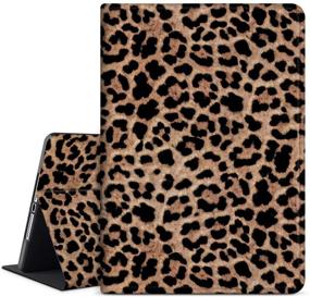 img 4 attached to 🐆 ANERIMST iPad 8th/7th Generation Case – Multi-Angle Viewing, Leopard Design