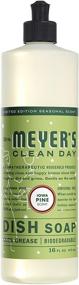 img 1 attached to 🍽️ Mrs. Meyer's Clean Day Dishwashing Liquid Dish Soap - Cruelty Free, Iowa Pine Scent (16 oz Bottle)