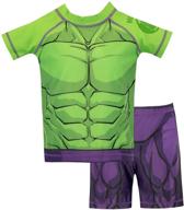 get your little hulk ready for summer with 🏊 our marvel boys' two piece swim set featuring the incredible hulk logo