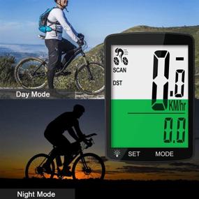 img 2 attached to Waterproof MACUNIN Bike Computer with Large 3'' LCD Display, Wireless Speedometer Odometer for Cycling – Enhanced with Backlight