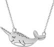 youcandoit2 narwhal necklace geometric stainless steel logo