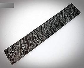 img 2 attached to 🔪 BLD-49 Damascus Steel Billet/Blank Blade: Custom Handcrafted Twist Pattern Bar for Superior Blade Making