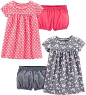 2-pack short-sleeve and sleeveless dress sets for girls by simple joys from carter's logo