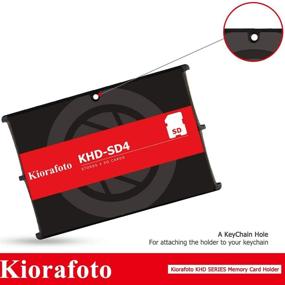 img 1 attached to Kiorafoto KHD-SD4: Compact and Lightweight 4-Slot Credit Card Size SD Memory Card Case