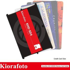 img 2 attached to Kiorafoto KHD-SD4: Compact and Lightweight 4-Slot Credit Card Size SD Memory Card Case