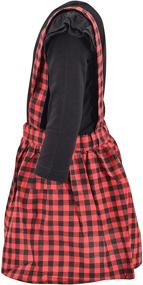 img 2 attached to Adorable Baby Girls Plaid Christmas Winter Skirt Outfit: A Truly Unique Find
