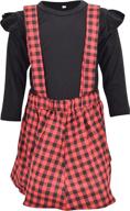 adorable baby girls plaid christmas winter skirt outfit: a truly unique find logo