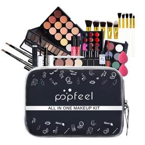 img 3 attached to 🎁 All-In-One Holiday Makeup Gift Set: 21 Piece FantasyDay Makeup Bundle - Concealer, Lipstick, Lipgloss, Pressed powder, Eyeshadow Palette, Travel Carry Bag