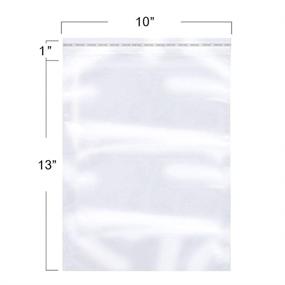 img 1 attached to 🛍️ The Elixir Packaging 10x13-Inch 100 Poly Bag 1.5Mil Clear Resealable Reclosable Poly Plastic Bags: Durable and Versatile Solution for Organizing and Protecting Your Items