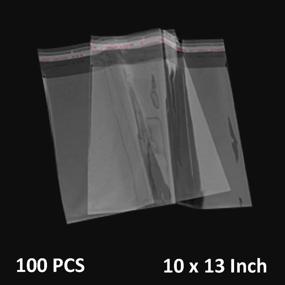 img 2 attached to 🛍️ The Elixir Packaging 10x13-Inch 100 Poly Bag 1.5Mil Clear Resealable Reclosable Poly Plastic Bags: Durable and Versatile Solution for Organizing and Protecting Your Items