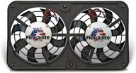 flex-a-lite 412 lo-profile s-blade 12-inch dual electric puller fan in black - enhancing efficiency and seo logo