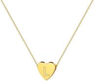 💛 chic gold heart initial necklaces: a perfect litter girl gift & women's jewelry trend logo