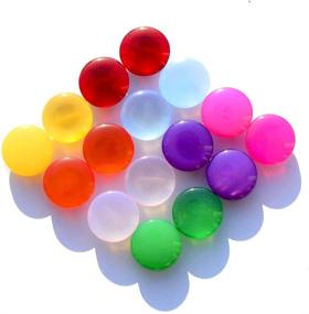 img 1 attached to 🍄 DGOL 160pcs Shinning Colorful Mushroom Shape Sewing Craft Buttons for Kids Clothes & Coats - Mixed 8 Color Assortment