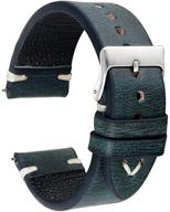 handmade vintage leather watch strap logo