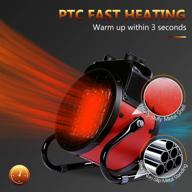 compact 1500w portable electric heater: ideal for indoor use – with thermostat, 3 modes, and overheat protection logo