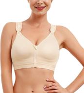 👙 cydream women's zip front post-surgical bra, adjustable straps, racerback support - post surgery sports bras, wire-free logo