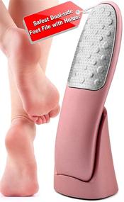 img 4 attached to 🦶 Ultimate Foot Scrubber with Stand: Never-Cut-Your-Feet Callus Remover - Safe, Comfortable, and Effective for Wet/Dry Feet - Best Home Pedicure Foot Care Tool!