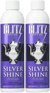 blitz 20633 shine liquid polish for sterling silver-plated - 8 oz (pack of 2) - premium quality polish for maintaining sterling silver brilliance logo