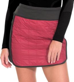 img 4 attached to Little Donkey Andy Women's Lightweight Puffer Sport 🏃 Skorts: Warm Quilted Skirt for Outdoors, Hiking, and Running