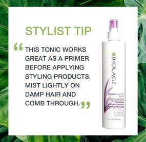 img 1 attached to 💦 BIOLAGE Hydrasource Daily Leave-In Tonic: Moisturizing, Shine-Renewing Hair Protector for Dry Hair (Vegan, 13.5 Fl. Oz.)