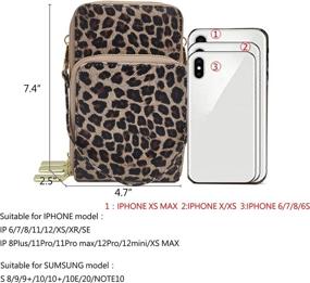 img 3 attached to Crossbody Leopard Cellphone Shoulder Designer Women's Handbags & Wallets