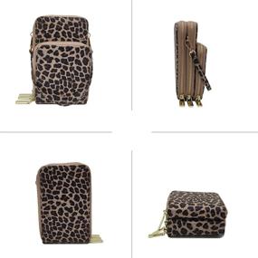 img 2 attached to Crossbody Leopard Cellphone Shoulder Designer Women's Handbags & Wallets