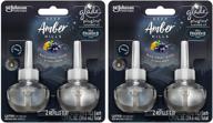 🕯️ glade plugins deep amber hills лимитированное издание - заправка ароматическим маслом, 4 штуки в 2 упаковках логотип