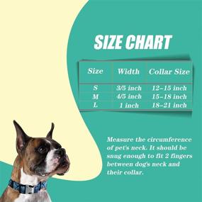 img 2 attached to 🐶 Blue Pattern Quick Release Dog Collar 2 Pack with Metal Buckle for Small, Medium, and Large Dogs - Ideal for Boys and Girls