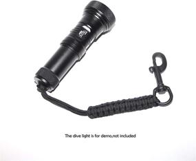 img 2 attached to Nitescuba Paracord Flashlight Lanyard with Swivel Bolt Snap: Secure your Keys, Knife, and Flashlight!