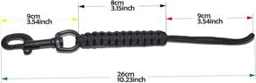 img 1 attached to Nitescuba Paracord Flashlight Lanyard with Swivel Bolt Snap: Secure your Keys, Knife, and Flashlight!