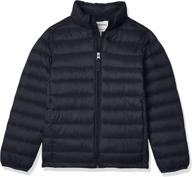 amazon essentials lightweight water resistant packable boys' clothing : jackets & coats логотип