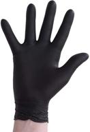 🧤 100-pack disposable vinyl powder-free gloves: chemical resistant, non-latex, non-sterile, non-medical logo