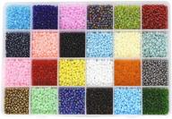 📿 versatile glass seed beads kit: mandala crafts' mini glass beads for jewelry making, bracelets & waist beads, bulk beading supplies - 9000 pcs, size 8/0 - 3 x 2mm logo