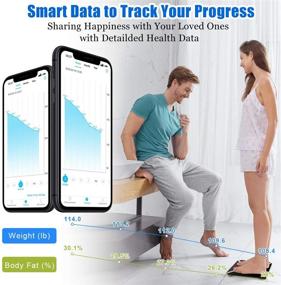 img 1 attached to 📱 Atrilly Smart Body Fat Scale - Bluetooth Digital Bathroom Weight Scale for BMI, Water, BMR, Muscle Mass - Wireless Body Composition Monitor