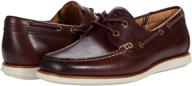 florsheim atlantic boat shoe chocolate men's shoes in loafers & slip-ons logo