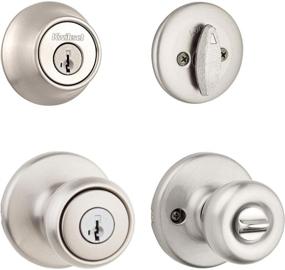 img 4 attached to Satin Nickel Tylo Entry Combo Set by Kwikset 96900-381 690T 15 SMT BBPKG