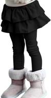 little elastic fleece leggings ruffle girls' clothing for leggings logo