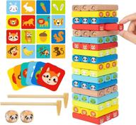tookyland colored wooden stacking pictures logo