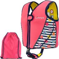 🏊 limmys premium neoprene swim vest: unbeatable buoyancy aid for girls - includes drawstring bag логотип