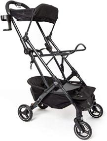 img 4 attached to 🐾 One for Pets Pet Stroller for Small and Medium Dogs and Cats - 3-in-1 Luxury Carrier, Booster Seat, and Stroller, No Assembly Required - Black (Chickadee-Stroller) - Enhanced SEO