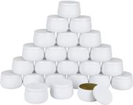 🕯️ 24-pack of 8oz white candle tins with lids - bulk candle making jars logo