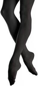 img 2 attached to Pack of Bloch Endura Footed Tights for Medium Girls' Clothing - Socks & Tights Collection