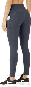 img 4 attached to IUGA High Waisted Yoga Pants for Women with Pockets - Perfect Workout Leggings
